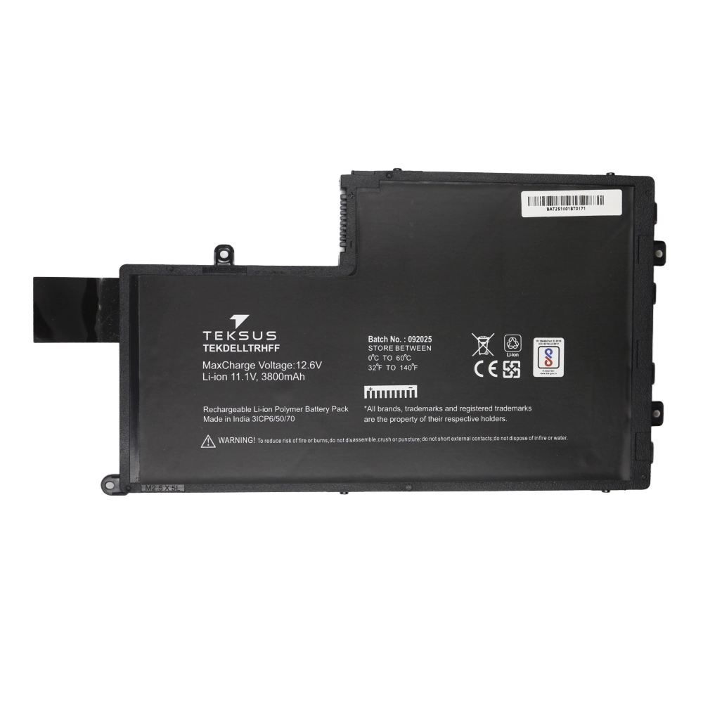 Teksus Laptop Battery Compatible For Dell Inspiron 15 5547 | TRHFF view 2